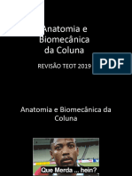 Anatomia e Biomecanica Coluna 2019