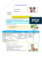 D1 A2 SESION PS. Costumbres y Tradiciones de Mi Comunidad.