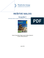 Resitve - Nalog - Geografija - 7 - SDZ 2