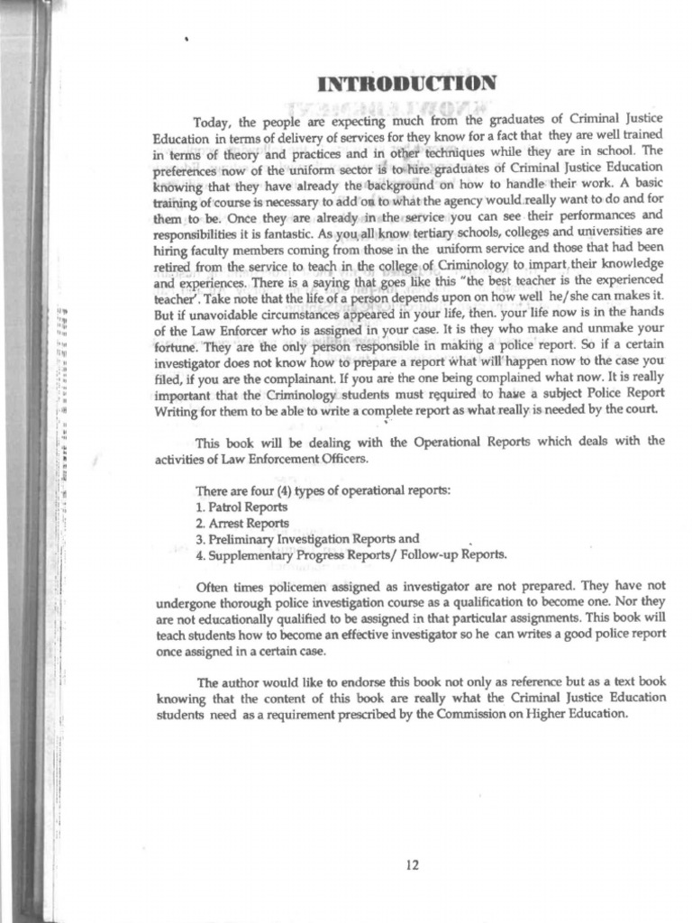 Technical Report Writing For Criminal Justice Education Foronda 2009 | PDF