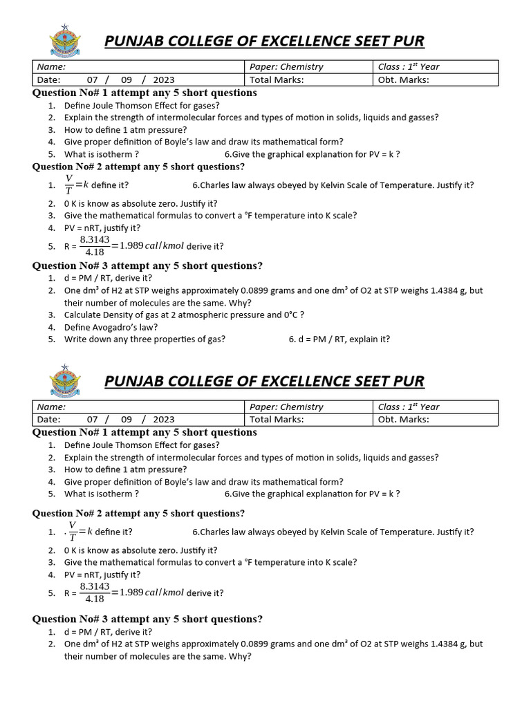 punjab-college-of-excellence-seet-pur-question-no-1-attempt-any-5
