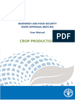 Crop Production: Bioenergy and Food Security Rapid Appraisal (Befs Ra) User Manual