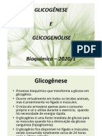 Aula 10 - GLICOGÊNESE E GLICOGENÓLISE 2020-1