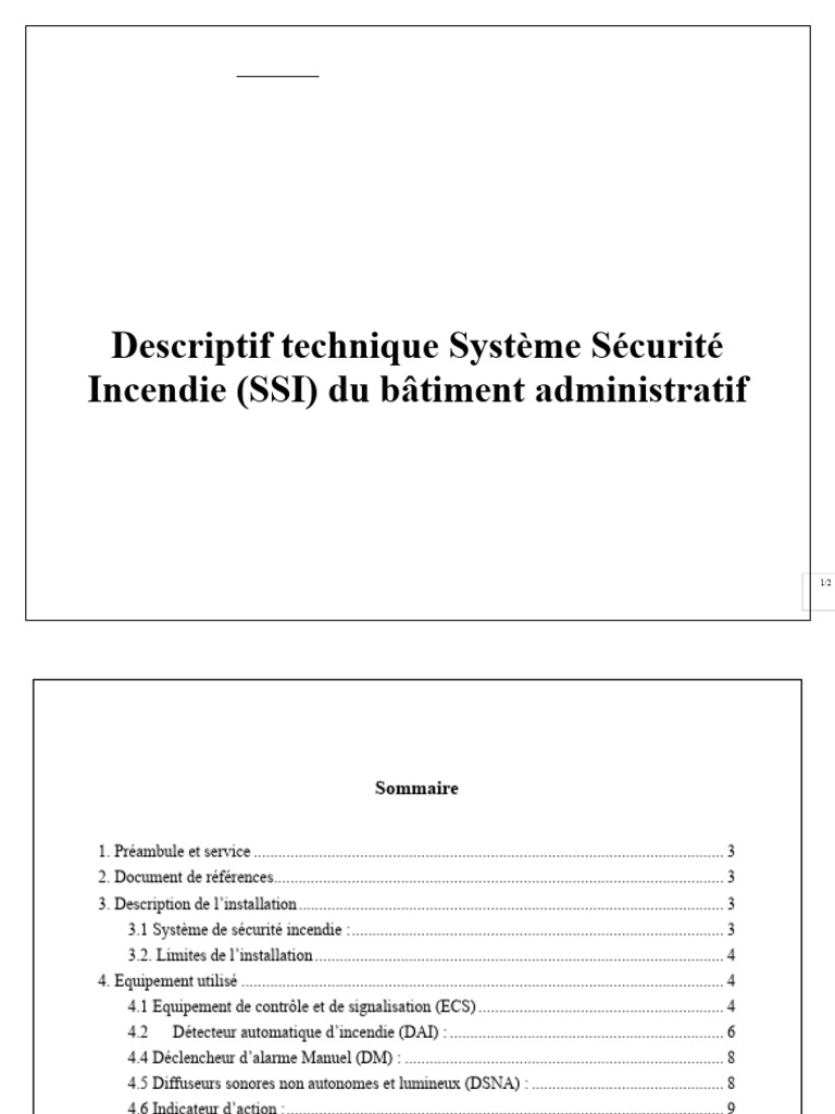 Descriptif Technique Du Système Ssi Pdf Sauvegarde Informatique 