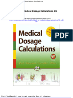 Test Bank For Medical Dosage Calculations 9th Edition Download
