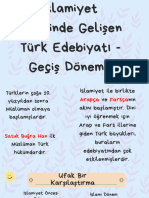 Geçiş Dönemi Türk Edebiyatı & Geçiş Dönemi Eserleri (AYT Edebiyat Konuları - 2023)