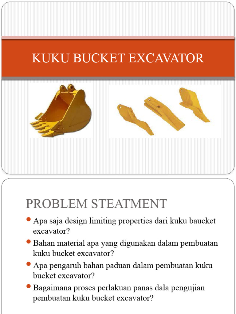 Kuku Bucket Excavator: Material dan Proses | PDF | Griya & Taman ...