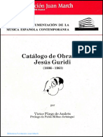 Catalogo de Obras de Jesus Guridi (1886 1961)