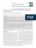 Gender Differences in Quality of Life and Psychiatric Comorbidities Among Persons With Juvenile Myoclonic Epilepsy - A Single-Center Cross-Sectional Study