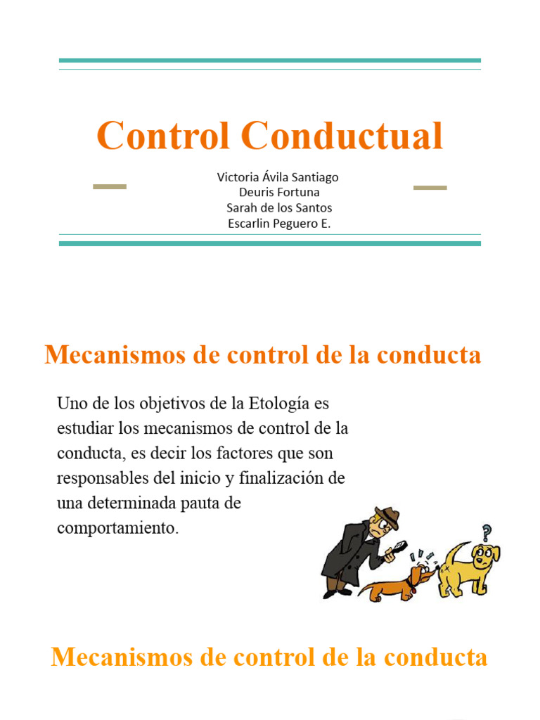 Control Conductual | PDF | Cerebro | Comportamiento