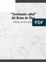 Silo - Tips - Testimonio Cabal Del Reino de Dios Edici On de Letra Grande