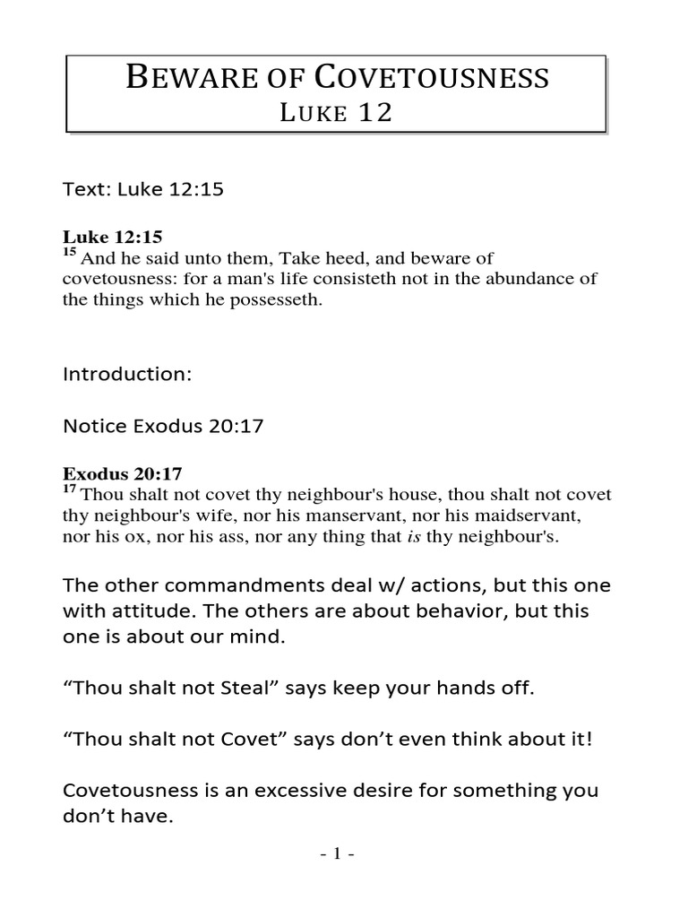 What Is Covetousness? Understanding A Deep Human Desire