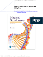 Test Bank For Medical Terminology For Health Care Professionals 9th by Rice Download
