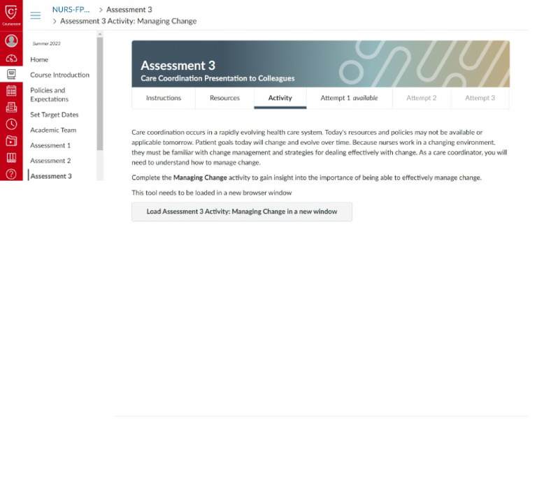 Assessment 3 Activity - Managing Change | PDF
