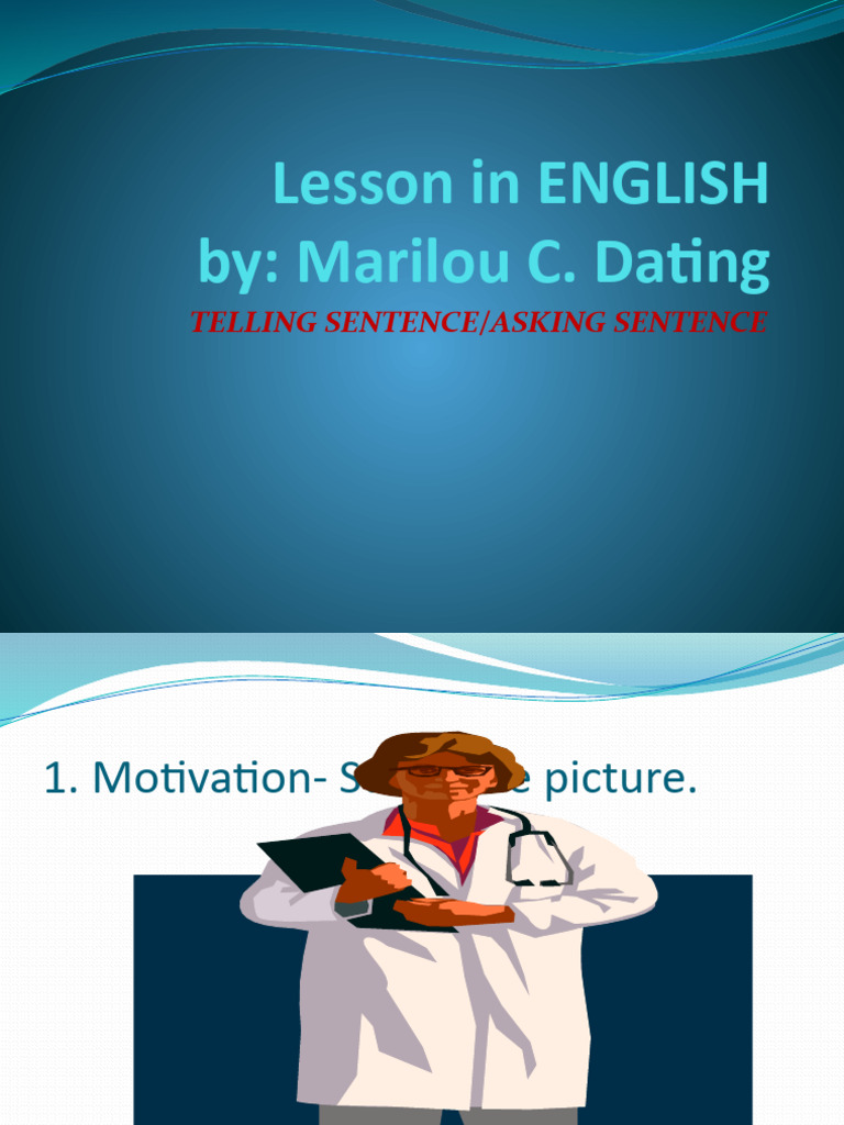Telling and Asking Sentence | PDF