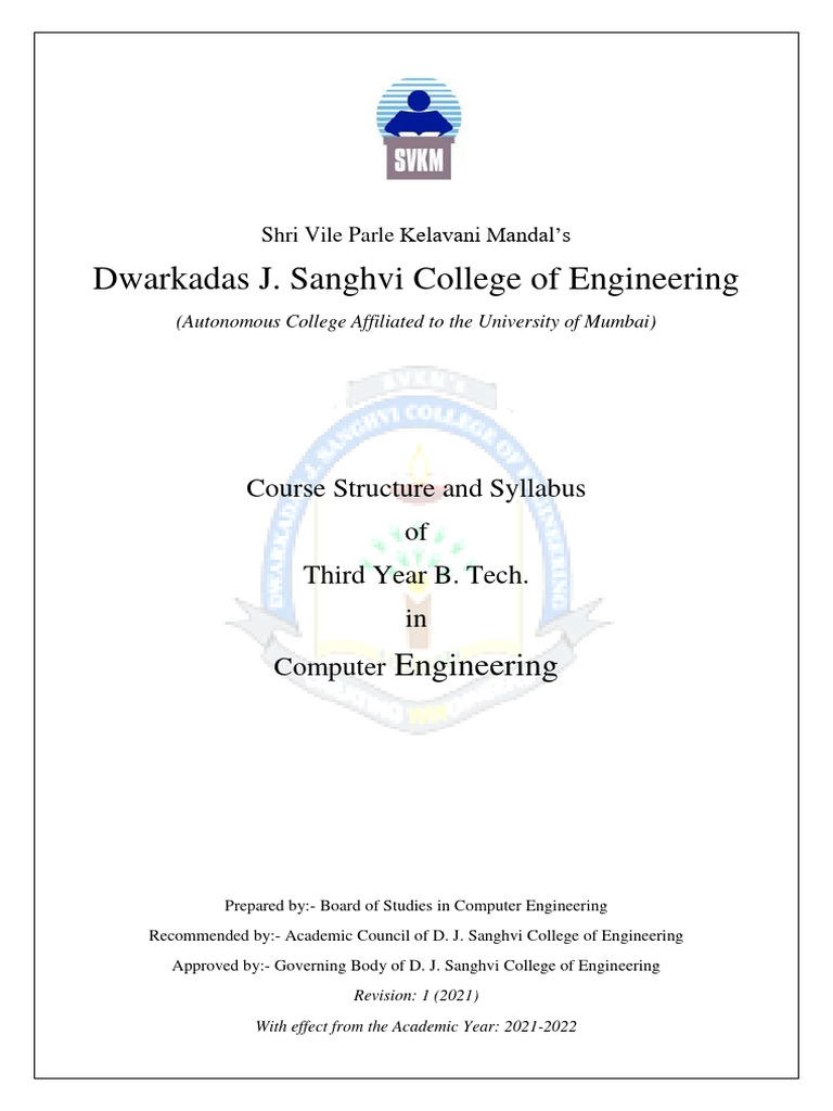 B.Tech Computer Engineering SEM V Syllabus | PDF | Technology & Engineering