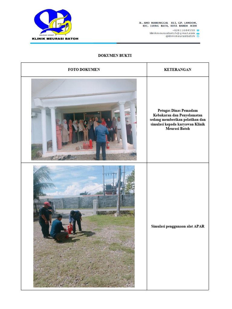 Form Dokumen Bukti Apar Pdf