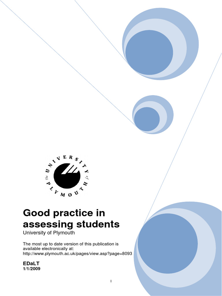 Best Practices for Student Assessment | PDF | Educational Assessment ...