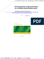 Test Bank For New Perspectives On Microsoft Project 2010 Introductory 1st Edition Rachel Biheller Bunin Download