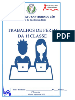 Trabaférias Da 11 Classe20de, 2º Trimestre 2022