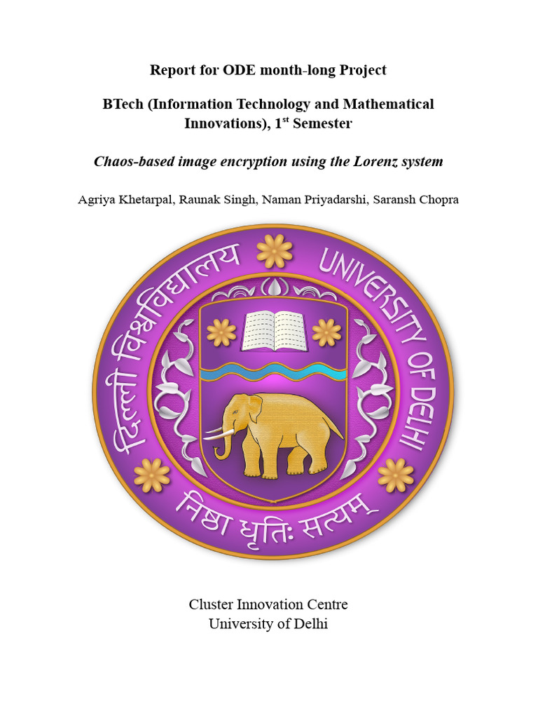 ODE Report | PDF | Chaos Theory | Physics