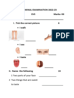 I ST Terminal Exam LKG Evs PDF