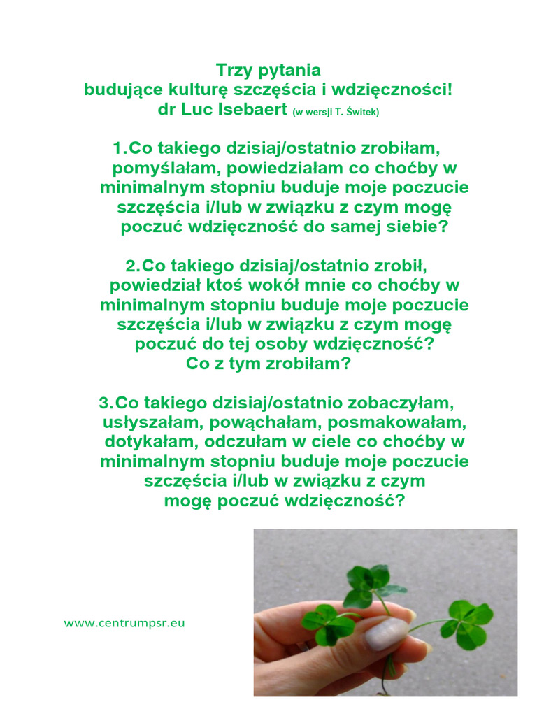 Trzy Pytania-Kopia | PDF