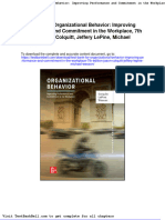 Test Bank For Organizational Behavior Improving Performance and Commitment in The Workplace 7th Edition Jason Colquitt Jeffery Lepine Michael Wesson Download