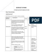 Sesión de Tutoria: Tema: Mi Cuerpo Es Mi Tesoro, Por Eso Lo Quiero y Lo Cuido. Área: Personal Social ¿Qué Buscamos?