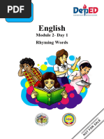 ENGLISH GRADE 1 QUARTER 3 MODULE 1 Rhyming Words in Nursery Rhymes ...