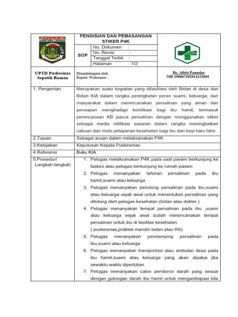 SOP P4K D | PDF