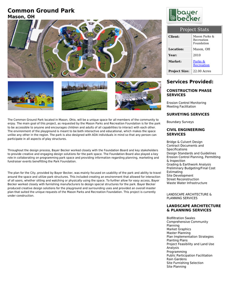 Bayer Becker Civil Engineers, Land Surveyors, Landscape Architects