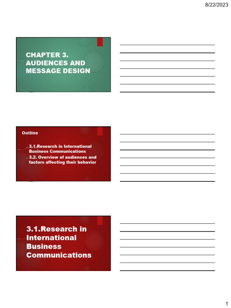 Audiences and Message Design in Marketing | PDF | Perception | Attitude ...