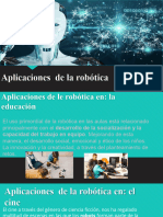 Aplicaciones de La Robotica