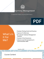 Lec 1: Contemporary Management