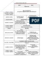 Hall Schedule - Time - Topic