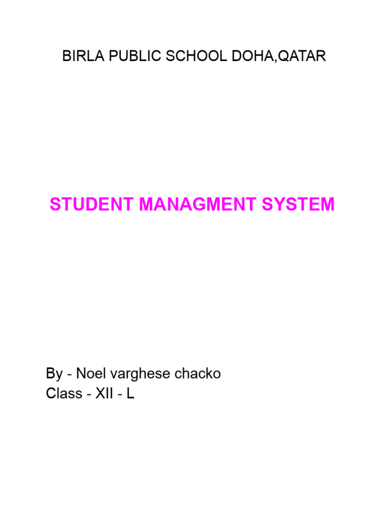 Ip Project Class 12 | PDF | Python (Programming Language) | Information ...