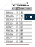 Lista Banda Sinfónica Bolo 2023-1