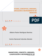 Magnitudes Conceptos, Unidades, Instrumentos de Medición y Clasificaciones - Parte 1