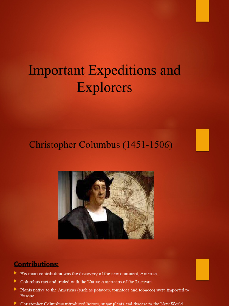 Important Expeditions and Explorers | PDF | Geography