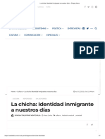 La Chicha - Identidad Inmigrante A Nuestros Días - Chiqaq News - ARTICULO UNMSM