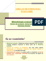 Curs 12 TEORIA SI METODOLOGIA EVALUARII PIPP