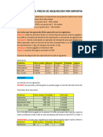 Caso de Importacion - Calculo Precio Adquisicion Linea Blanca