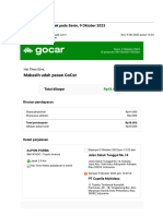 Gmail - Perjalananmu Bersama Gojek Pada Senin, 9 Oktober 2023