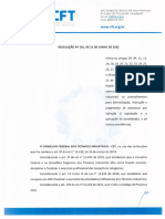 Resolucao Nº 191 Que Altera Resoluçao CFT Nº 45-2018