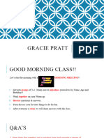 Digital Morning Meeting - Gracie Pratt