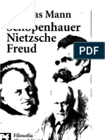 Thomas Mann - Schopenhauer Nietzsche, Freud Espanhol