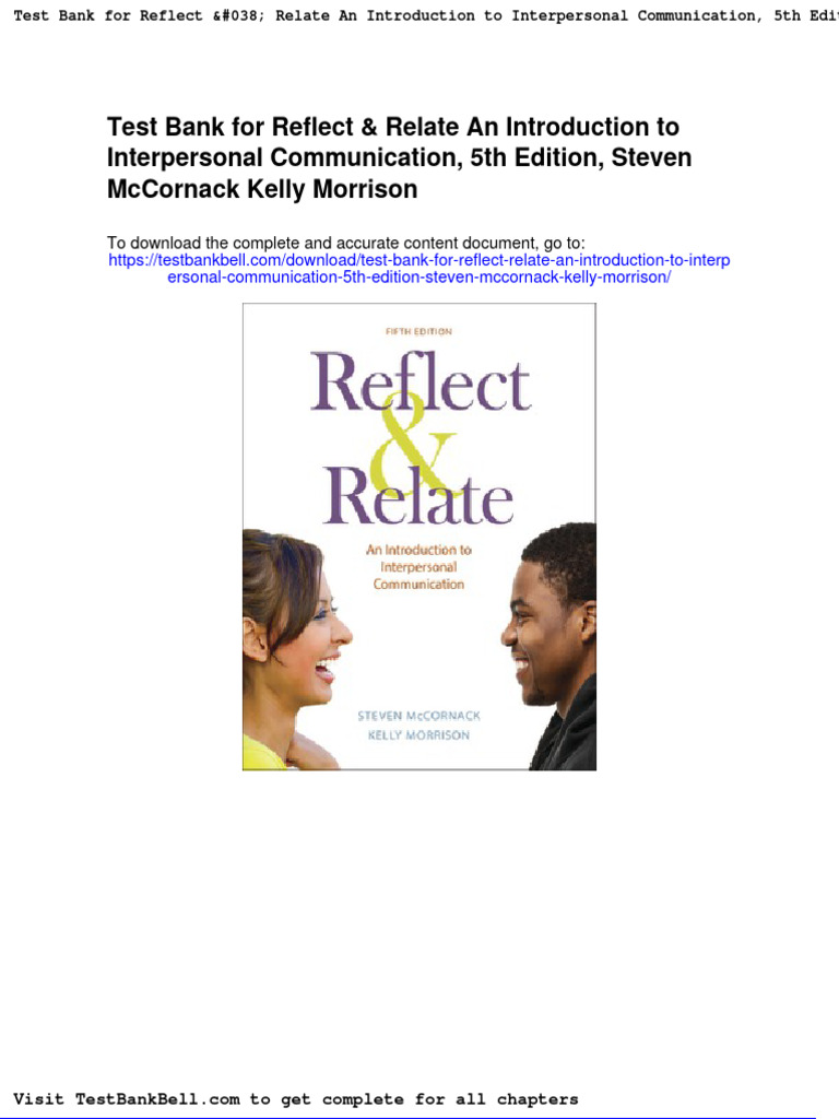 Reflect And Relate 5E Pdf | Reflect & Relate: An Introduction to ...