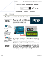 Tutorial LCD Con I2C, Controla Un LCD Con Solo Dos Pines