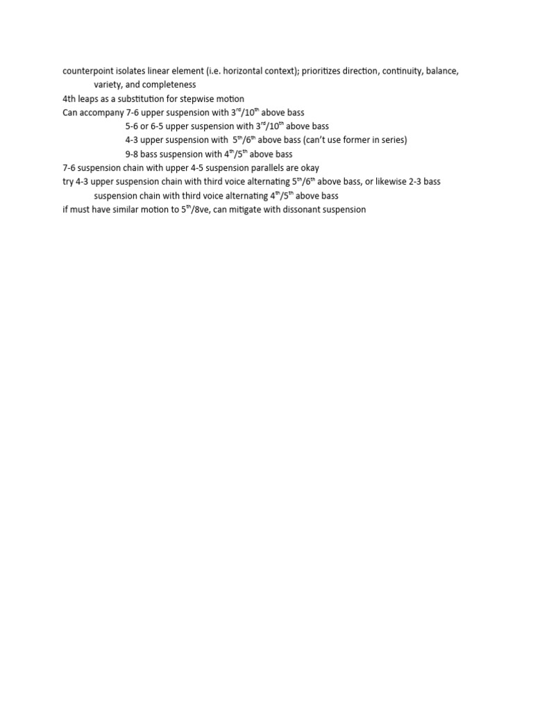 Understanding Counterpoint Suspensions | PDF